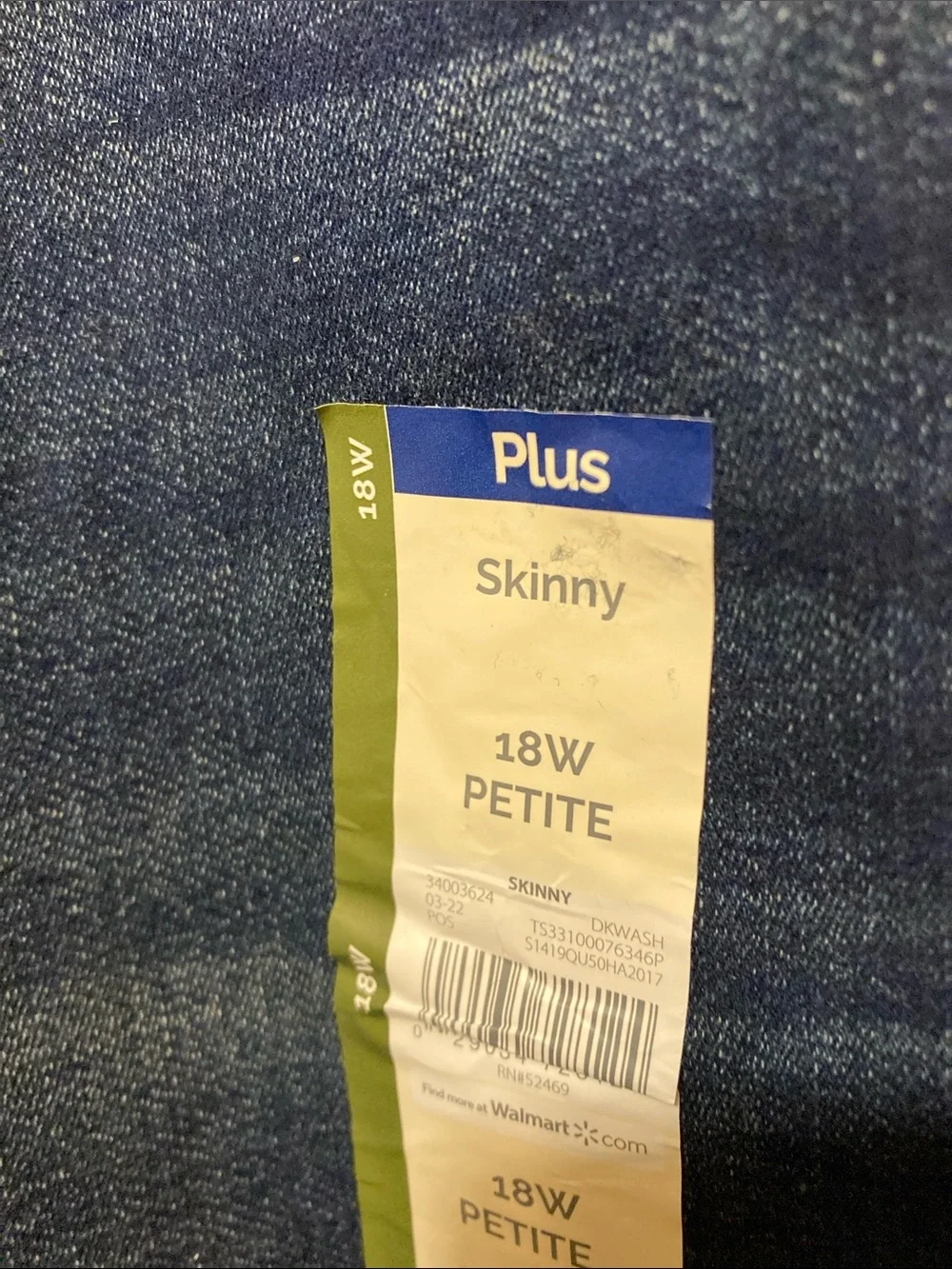 Women's Dark Blue Stretch Jeans 18WP - Picture 3 of 5